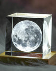 3D Moon Cube LED Light