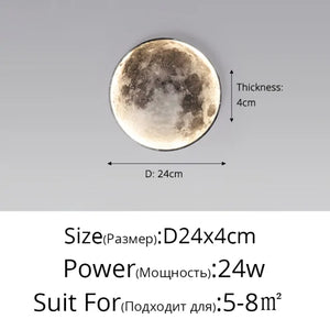 Full Moon LED Wall Light