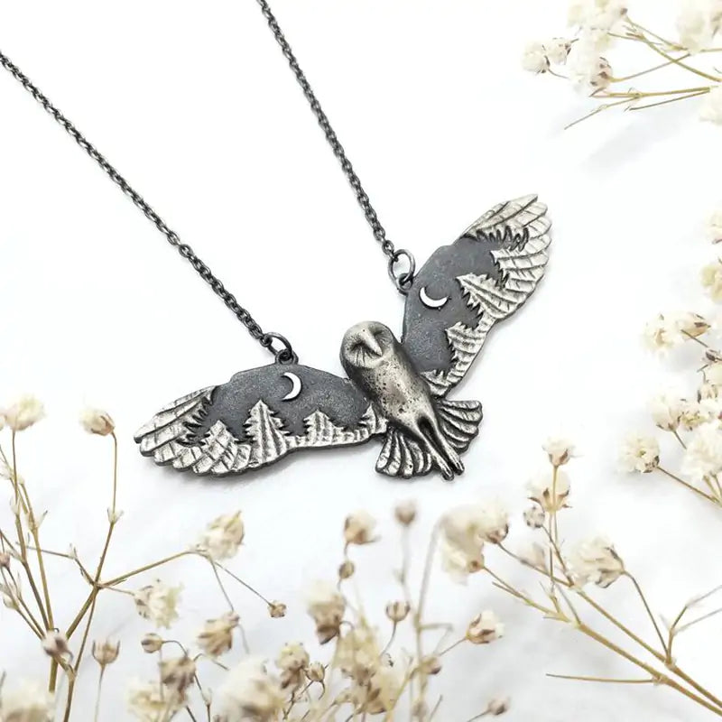 Lunar Owl Necklace