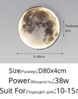 Full Moon LED Wall Light