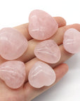 Rose Quartz Puffy Hearts