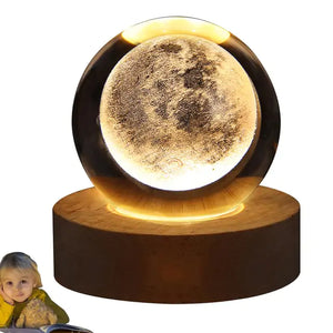 LED Crystal Ball Glowing Galaxy Lamp