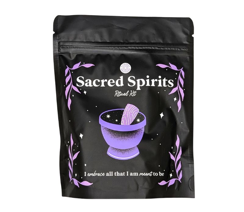 Explore the Sacred Spirits Ritual Kit, featuring tools for herbal essence creation, candle magick, and grounding rituals. Perfect for manifesting intentions. Available at Goddess Provisions.