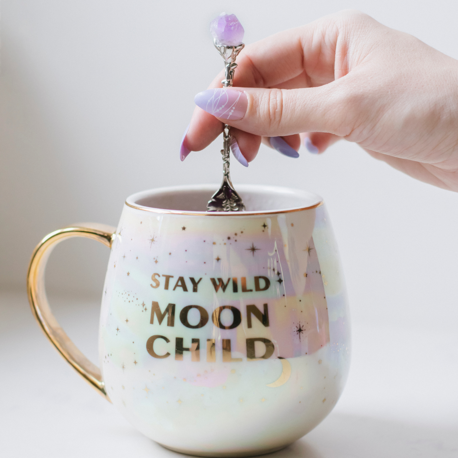 Stay Wild Moon Child Mug, Spoon &amp; Infuser Set