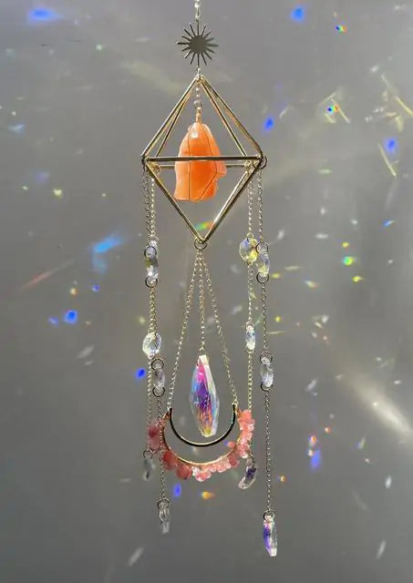 Sparkling Citrine Suncatcher