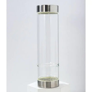 Crystal Infusing Glass Water Bottle