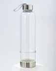 Crystal Infusing Glass Water Bottle