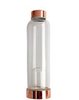 Crystal Infusing Glass Water Bottle