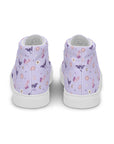 Lavender Crystal Moon Moth Hightop Sneakers