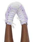 Lavender Crystal Moon Moth Hightop Sneakers