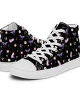 Black Crystal Moon Moth Hightop Sneakers