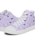 Lavender Crystal Moon Moth Hightop Sneakers