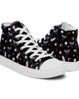 Black Crystal Moon Moth Hightop Sneakers