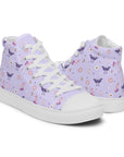 Lavender Crystal Moon Moth Hightop Sneakers