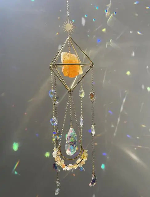 Sparkling Citrine Suncatcher