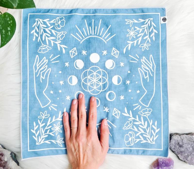 Indigo Plant Dyed Mat at Goddess Provisions