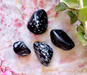 Tumbled Snowflake Obsidian available at Goddess Provisions