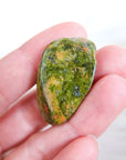 Set of 10 Tumbled Green Unakite