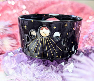 Moon Phase Tea Light holder available at Goddess Provisions