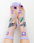 Mesh Cosmic Flora Socks by Goddess Provisions