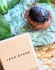 Black Lava Stone Thinking Egg by ORIJIN available at Goddess Provisions