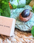 Black Lava Stone Thinking Egg by ORIJIN available at Goddess Provisions