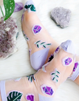 Mesh Cosmic Flora Socks by Goddess Provisions