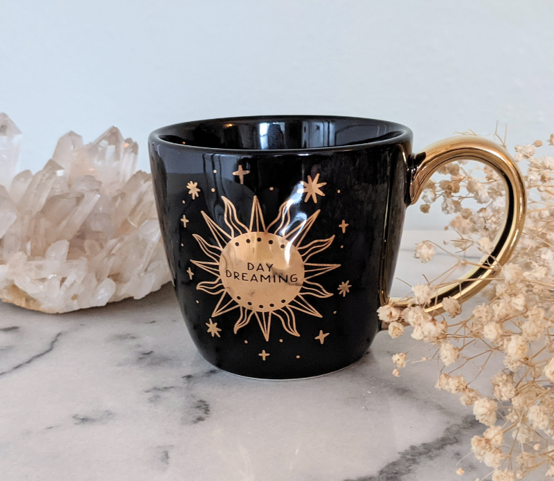 Lunar &amp; Solar Ceramic Mugs Goddess Provisions