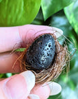 Black Lava Stone Thinking Egg by ORIJIN available at Goddess Provisions