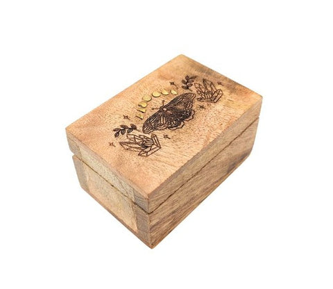 Fairy Fortune Mango Wood Box available at Goddess Provisions