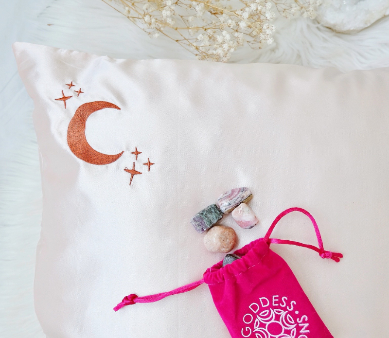 Crystal Dreams Satin Pillow Case Goddess Provisions