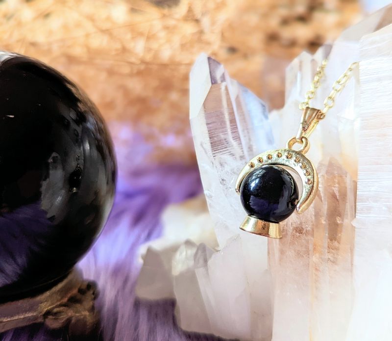 Crystal Ball Necklace available at Goddess Provisions