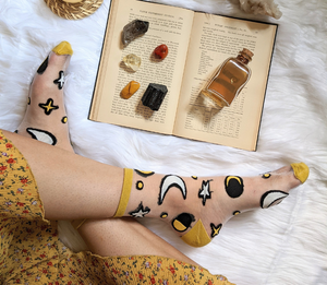 Embroidered Mesh Ankle Socks | Goddess Provisions