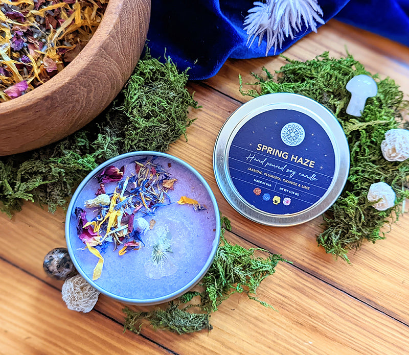 Spring Haze Candle by Lilac &amp; Willow at Goddess Provisions