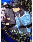 Midnight Garden Vegan Silk Scarf available at Goddess Provisions