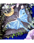 Midnight Garden Vegan Silk Scarf available at Goddess Provisions