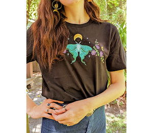 Lunar Moth Organic Unisex T-Shirt by Goddess Provisions